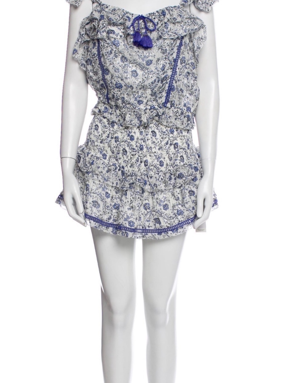 SAYLOR Blue Floral Print Skirt Set